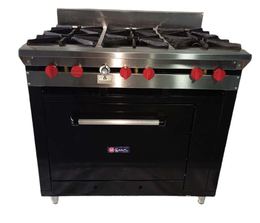 Cocina a gas 6 Hornillas Hondas y Horno