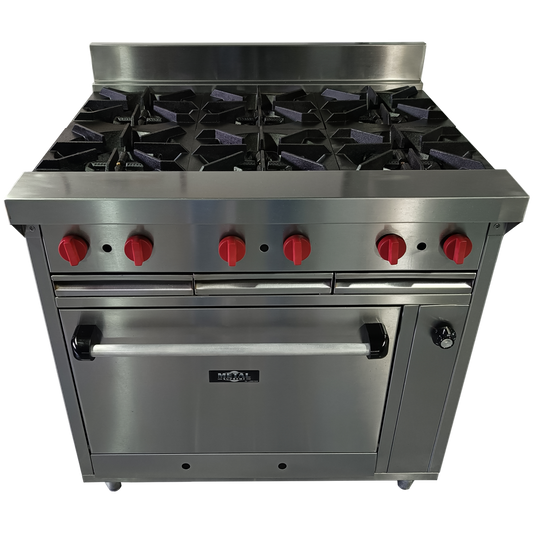 Cocina a gas 6 Hornillas Hondas y Horno